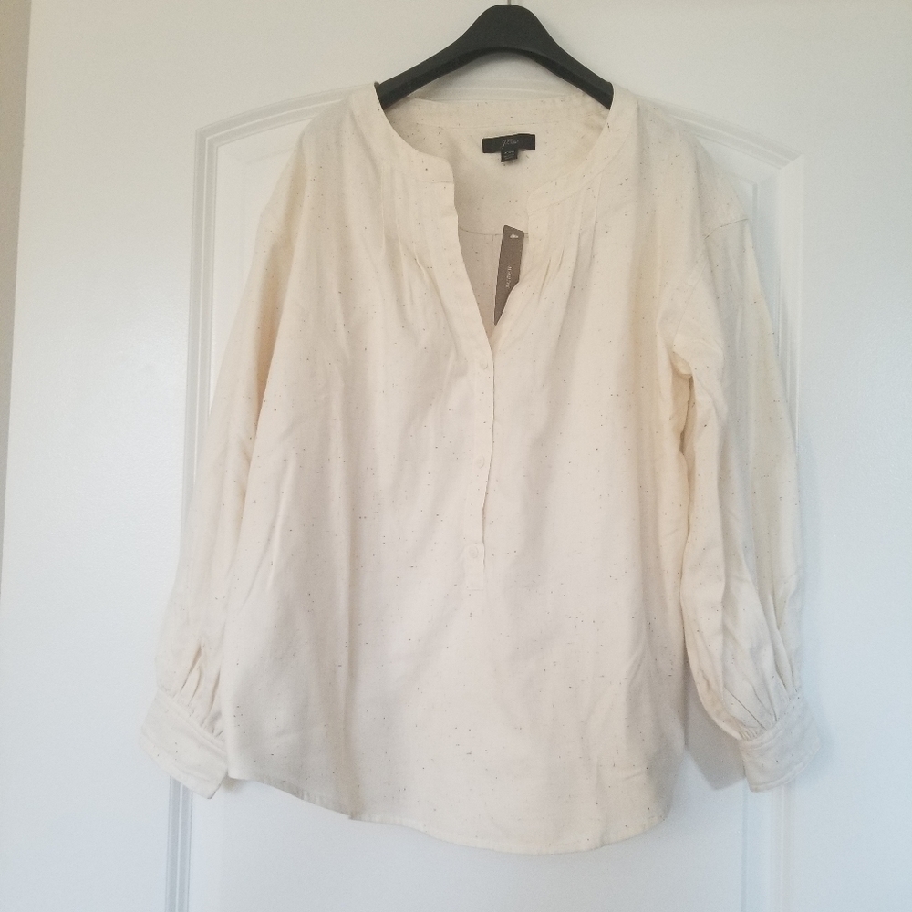 J.crew Freckled Flannel Boho Tunic XXS